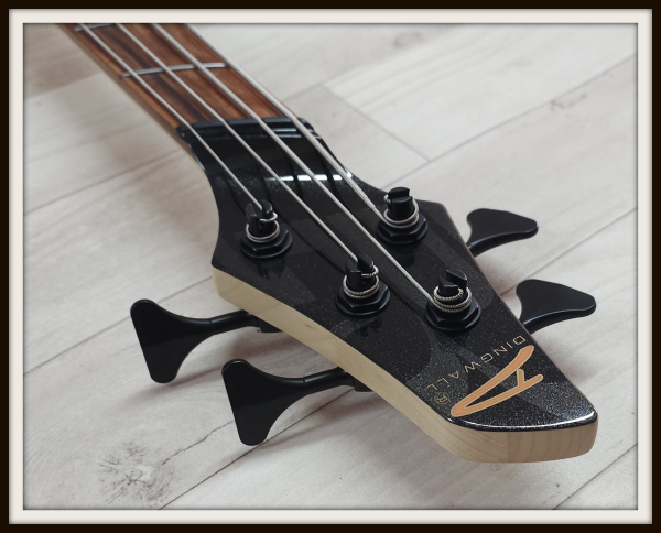 Dingwall JT3 John Taylor 4-String, Stealth Black, Signature